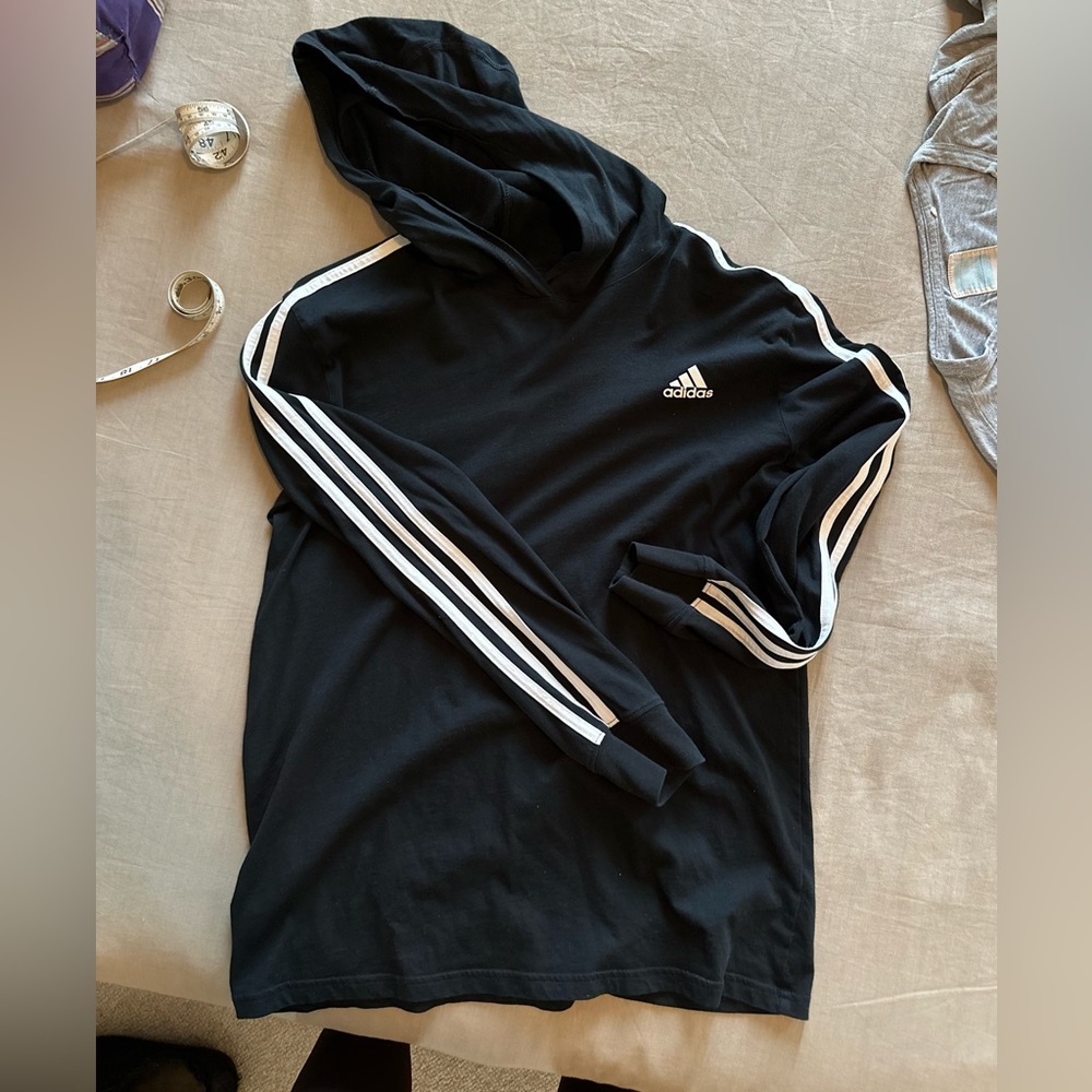 Adidas cotton hooded long sleeve